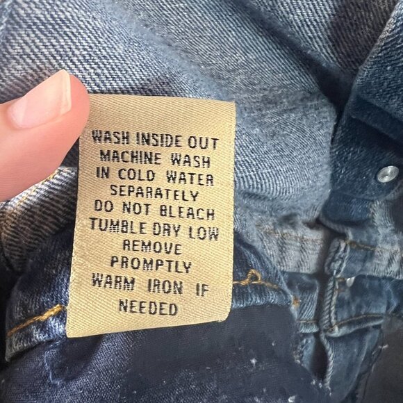 Highway Jeans Womens Denim Jeans Overalls Cutoff Shorts Pockets Size Extra Large - Picture 13 of 13